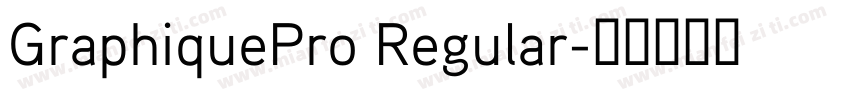 GraphiquePro Regular字体转换